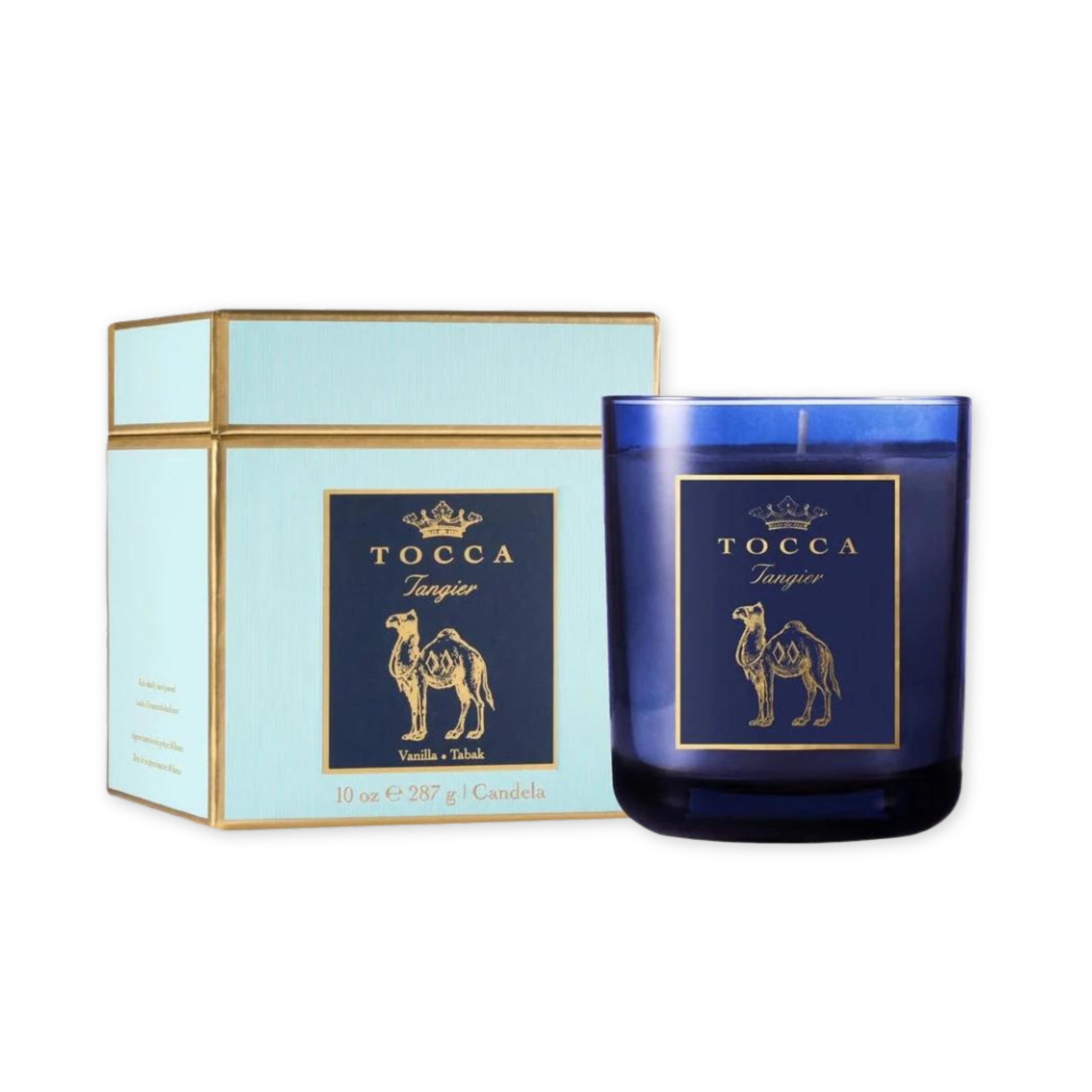 tabak and vanilla scented candle