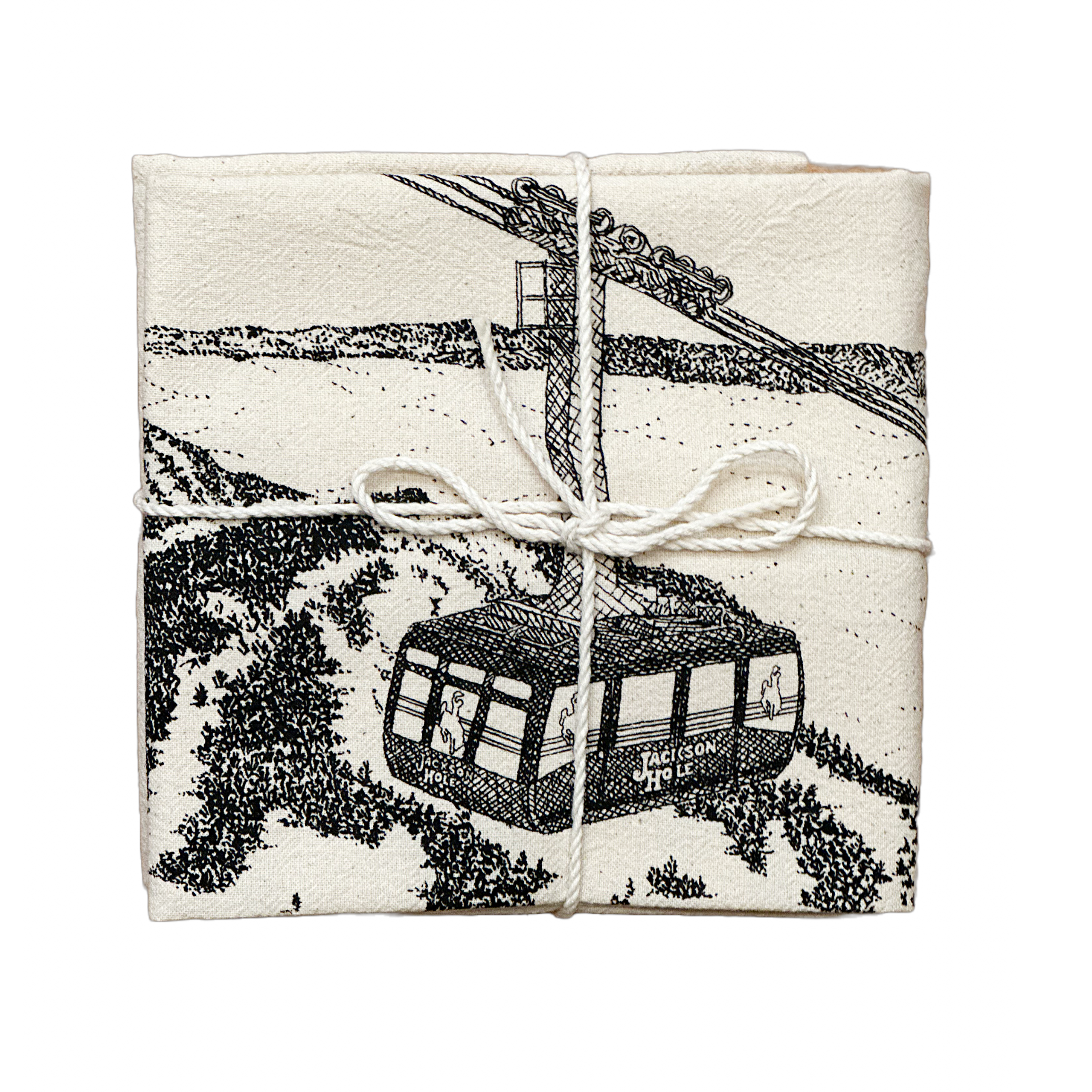Tram Flour Sack Tea Towel