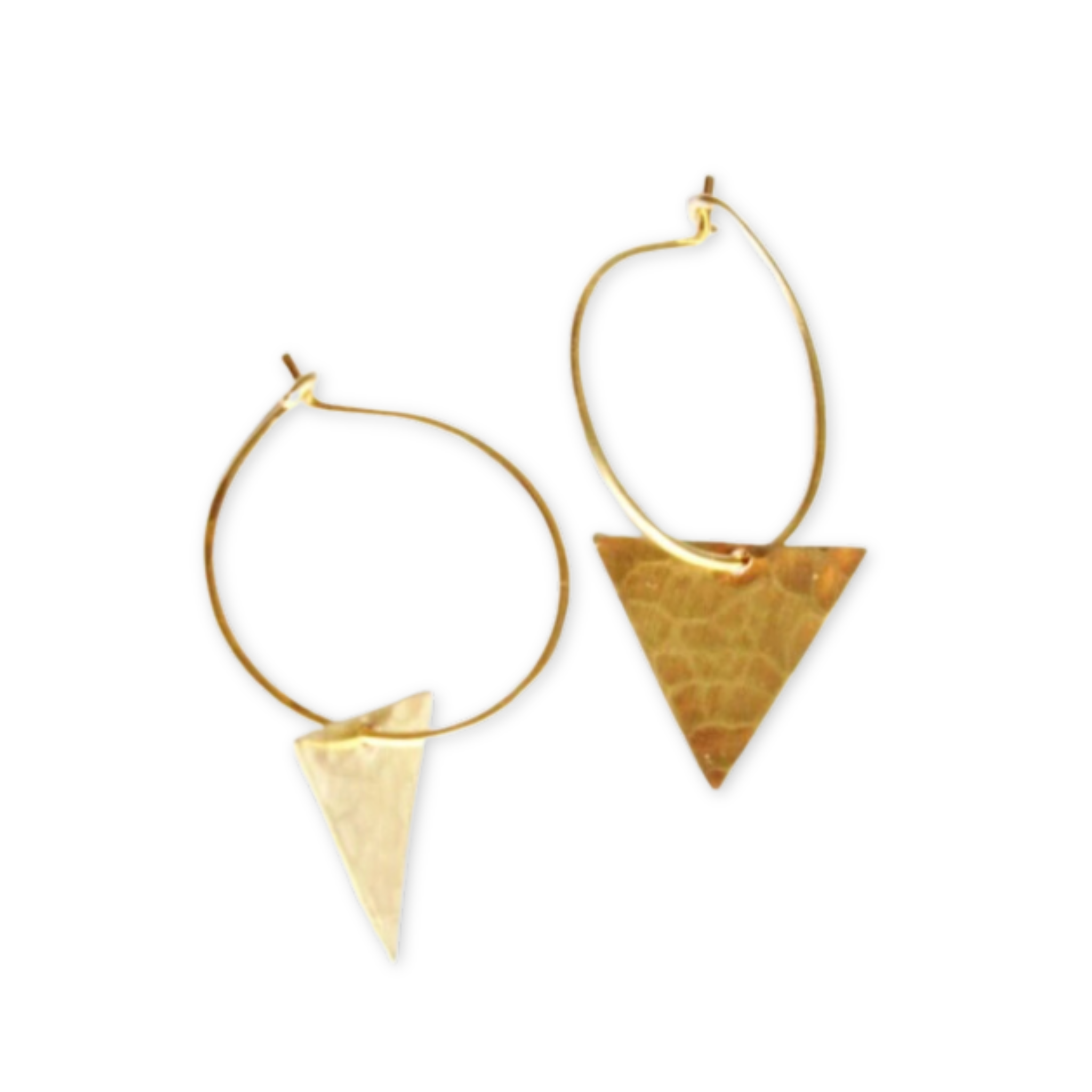 Triangle Dangle Hoops