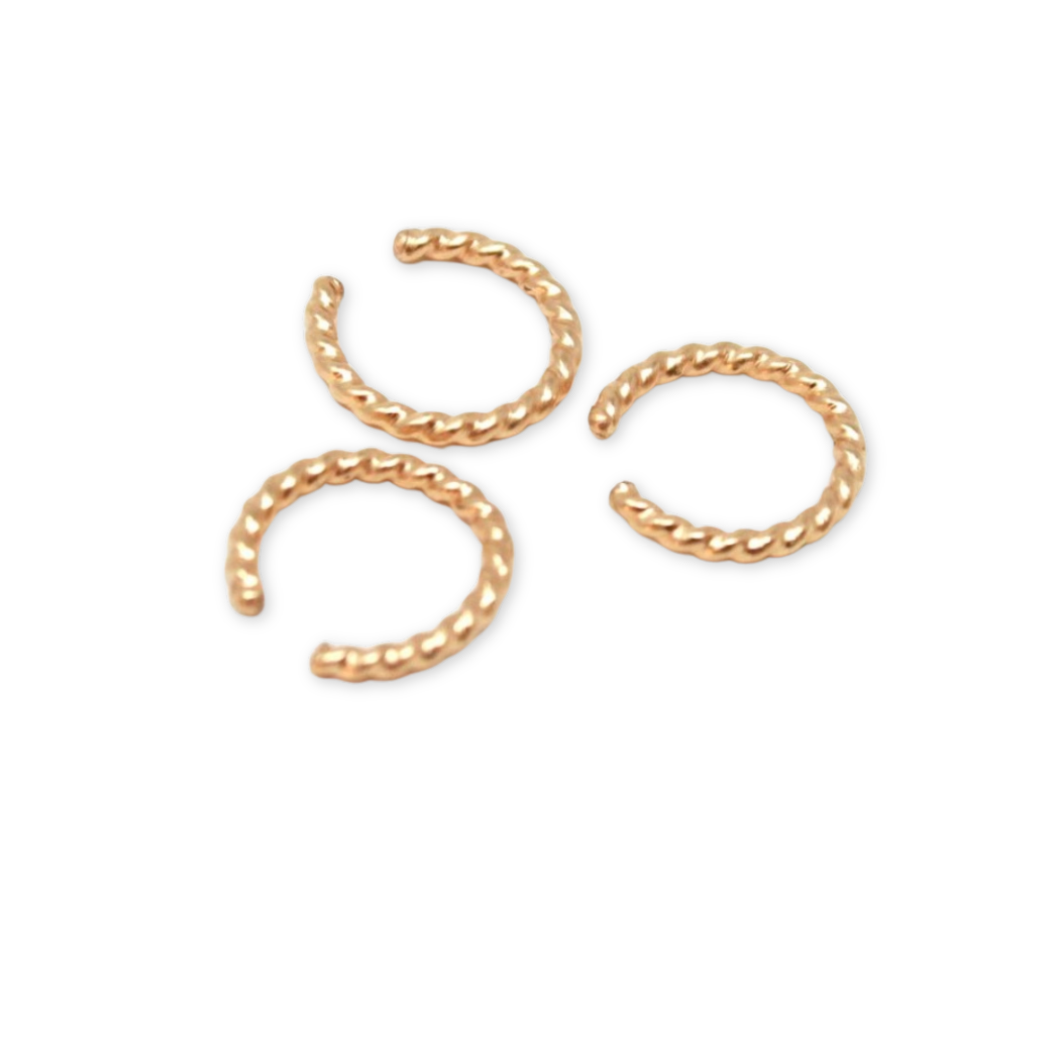 set of three twisted ear cuffs