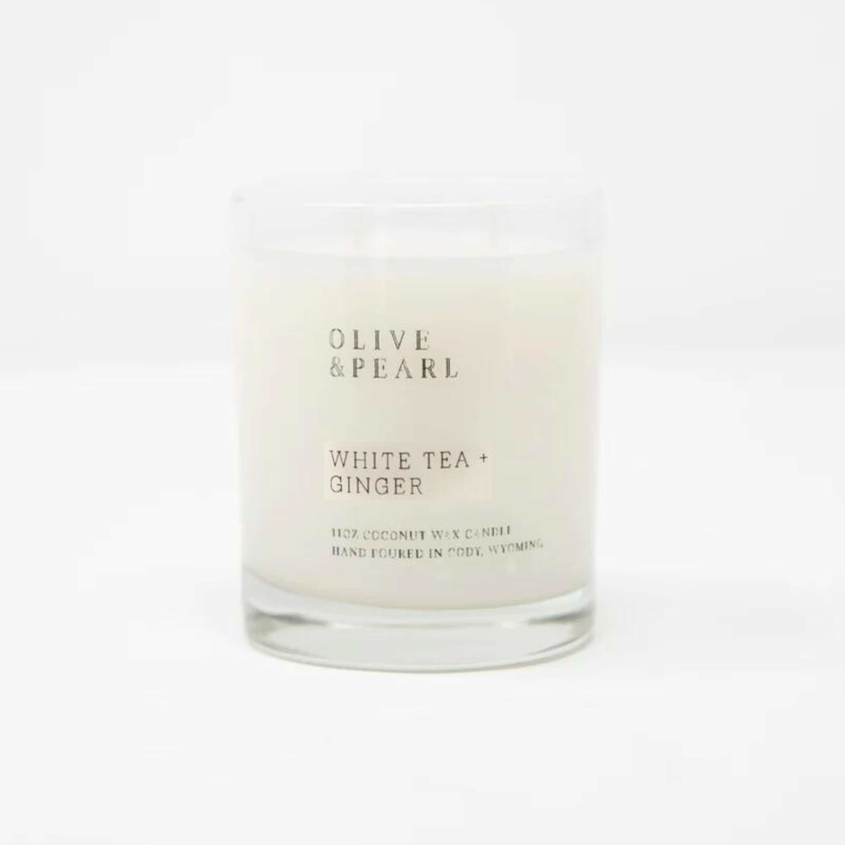 Olive & Pearl Candle - White Tea + Ginger