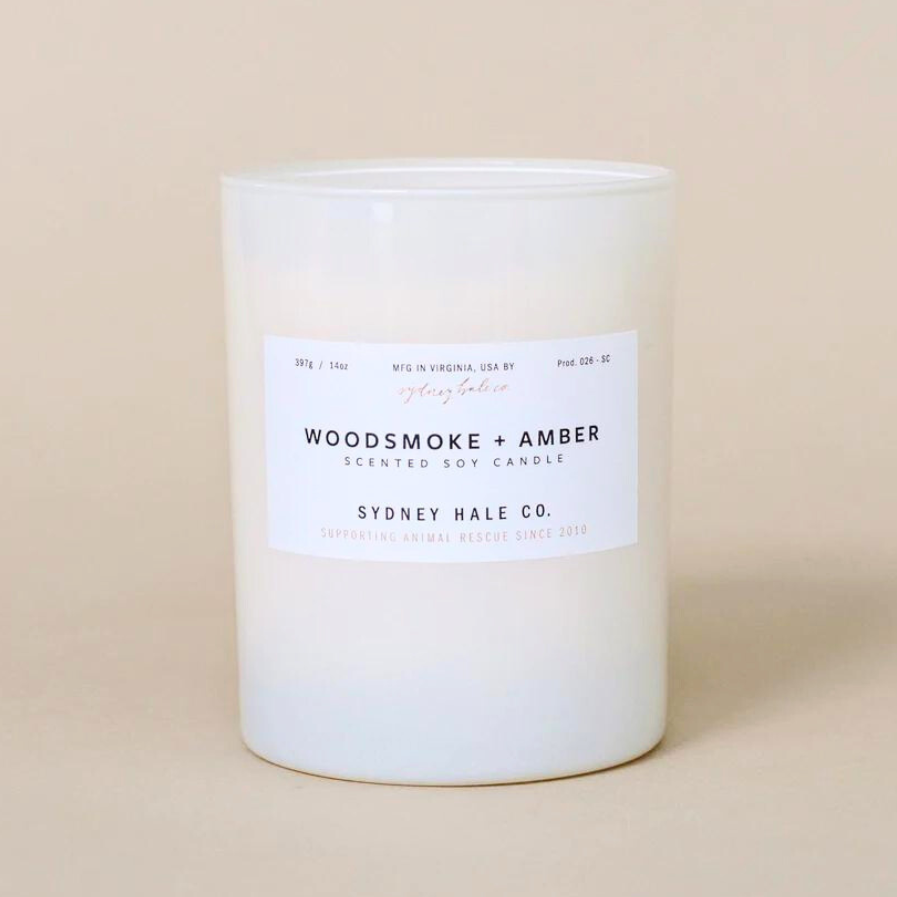 Sydney Hale Candle - Woodsmoke & Amber