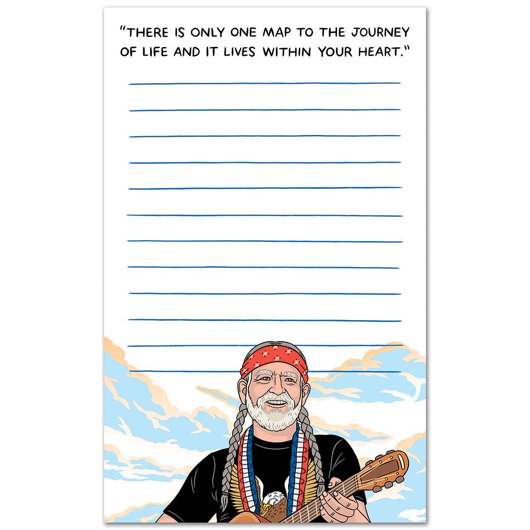 Willie Nelson Notepad