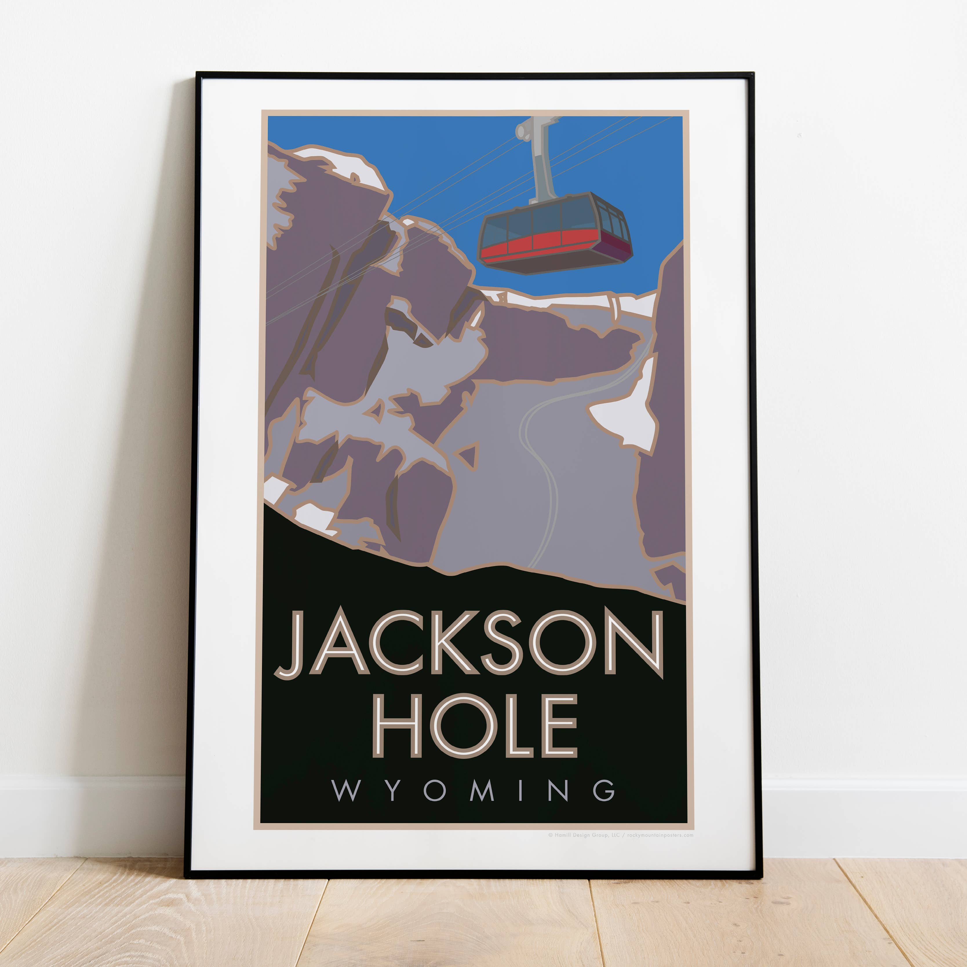 Jackson Hole Wyoming Tram Poster
