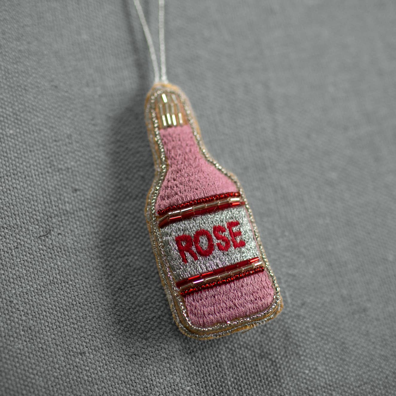 Rose Bottle, Soft Cotton Ornament