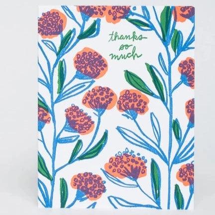 Thanks Floral Card