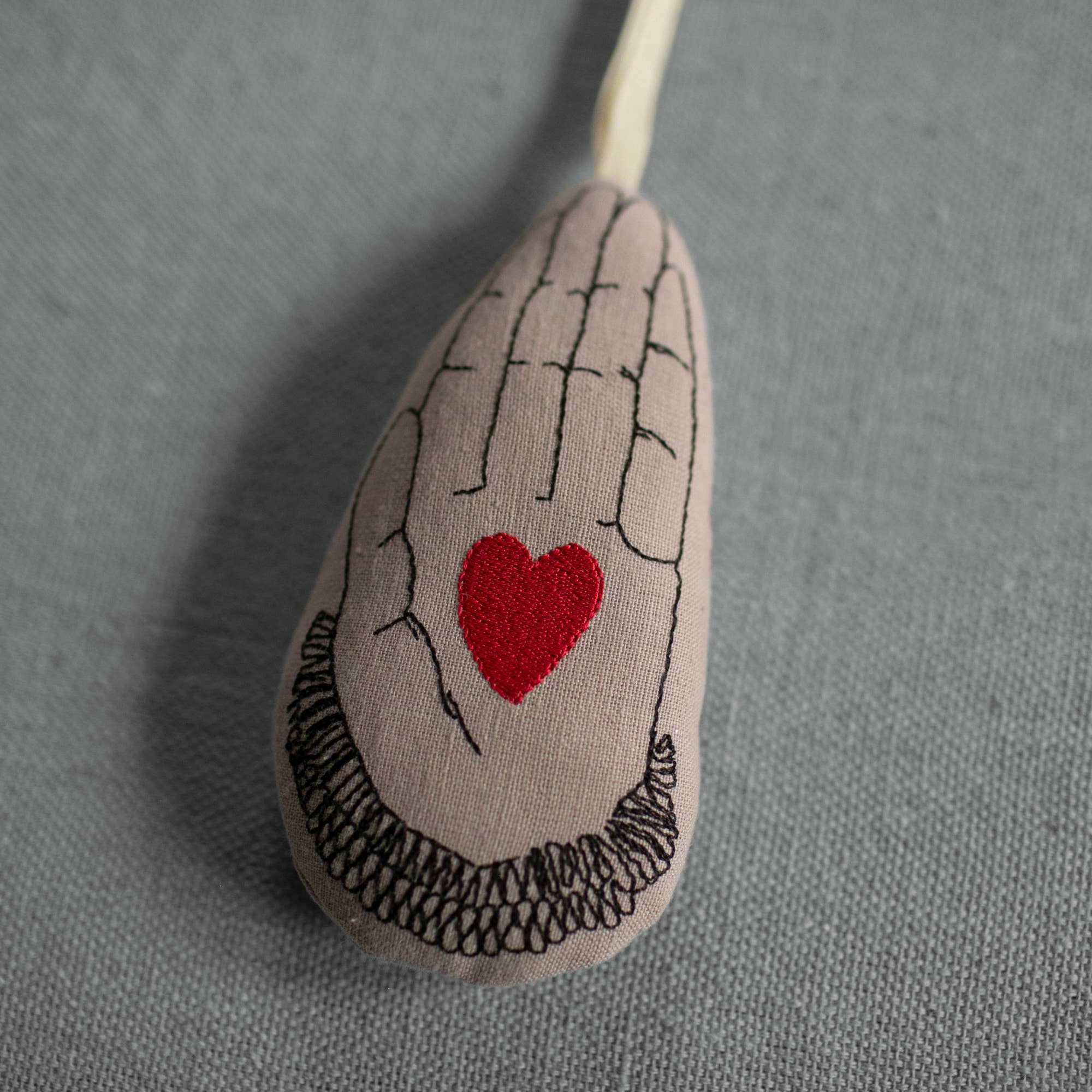Heart in Hand - Cotton & Lavender filled Ornament