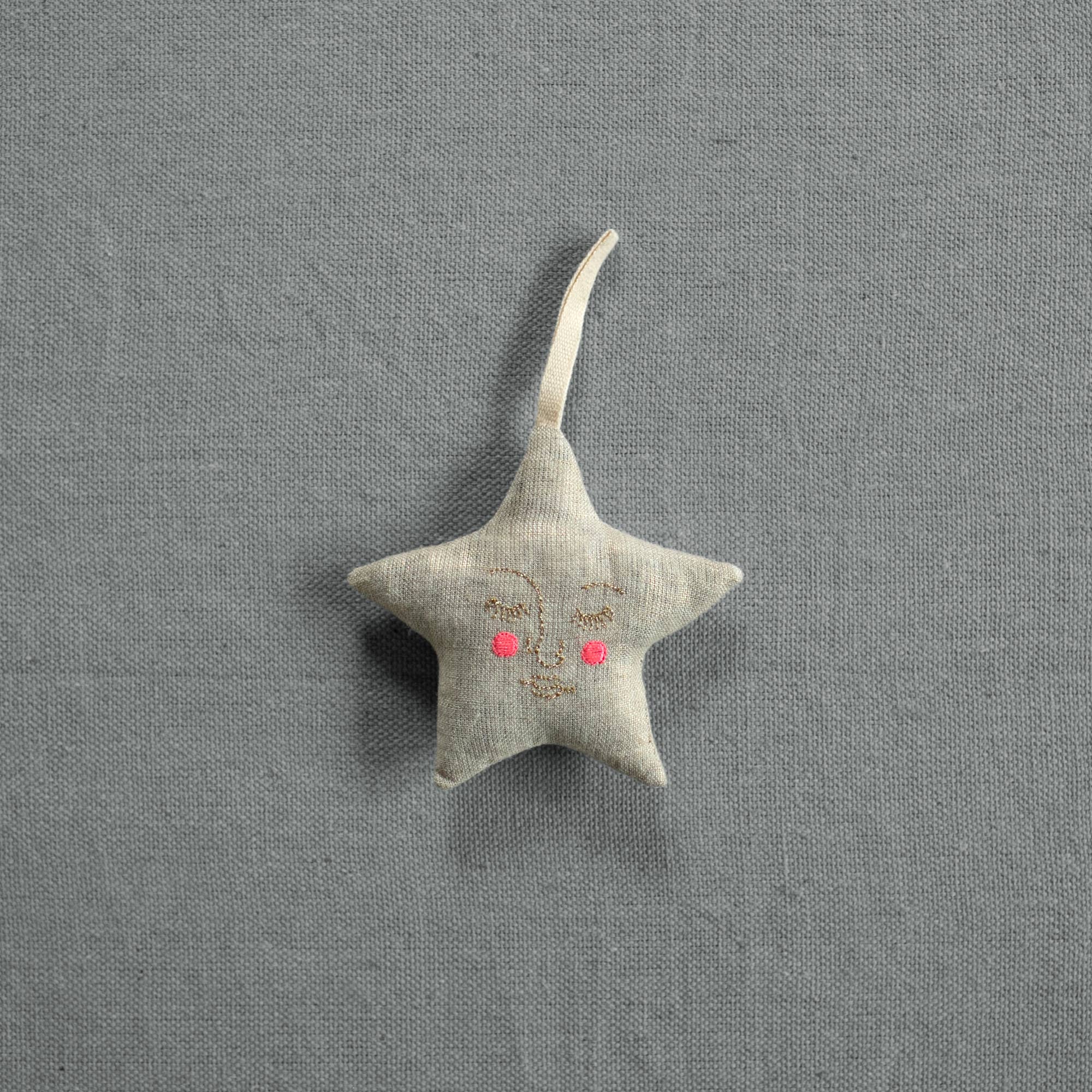 Handsome Star - Cotton & Lavender filled Ornament