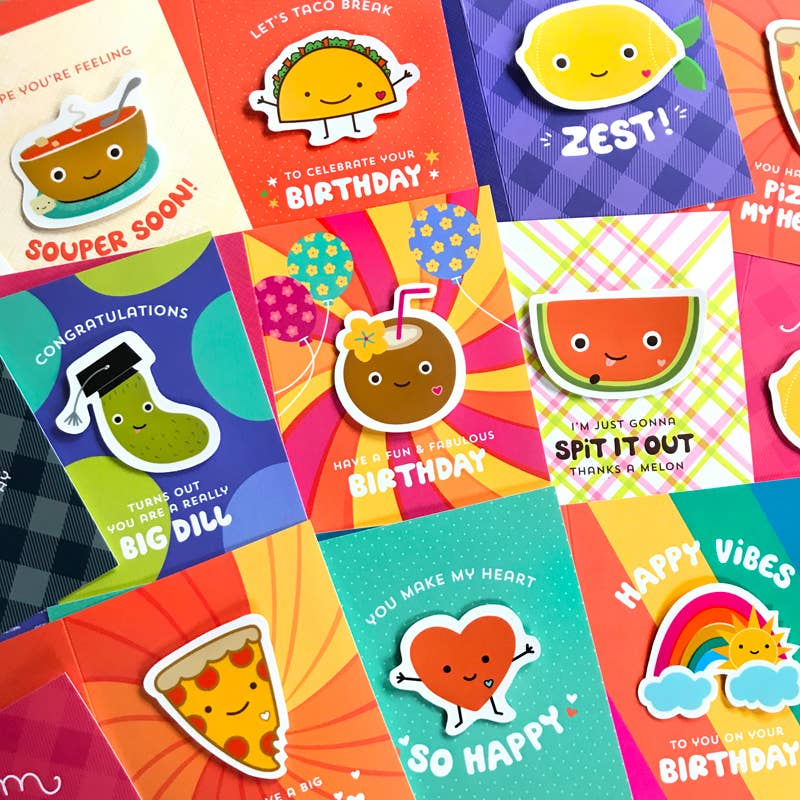 Latte Sticker Thank You Card