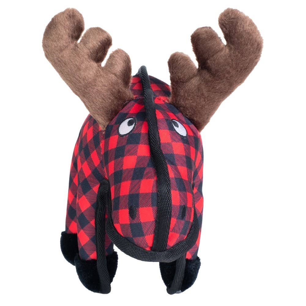 Plaid Moose Dog Toy