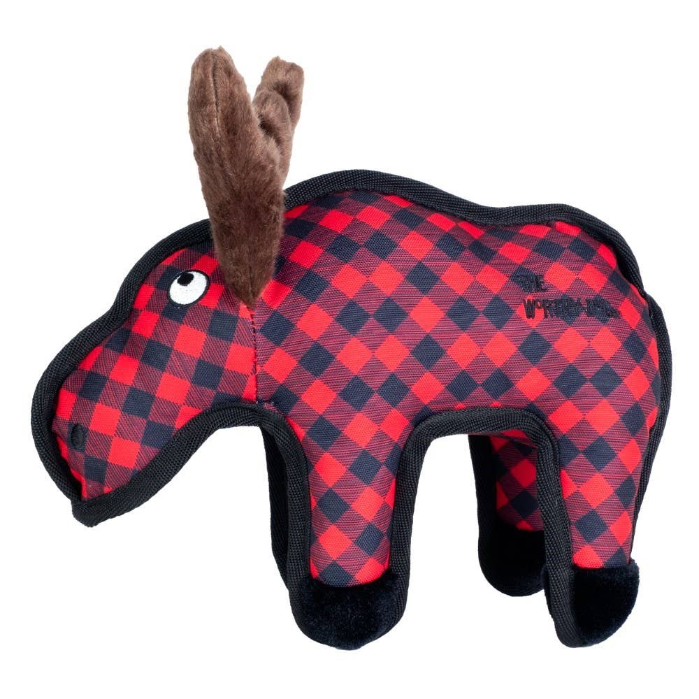 Plaid Moose Dog Toy