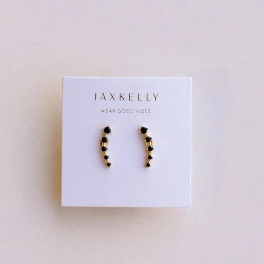 Black Crawler Earrings