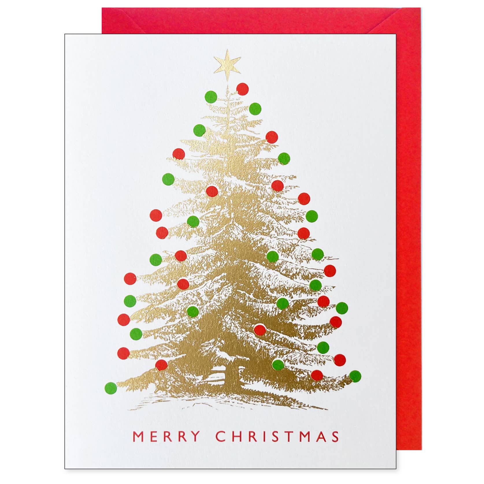 Gold Foil Tree - Blank Card Set