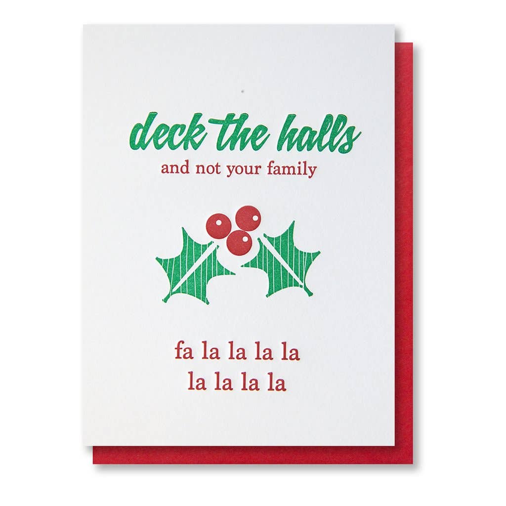 Deck the Halls Card