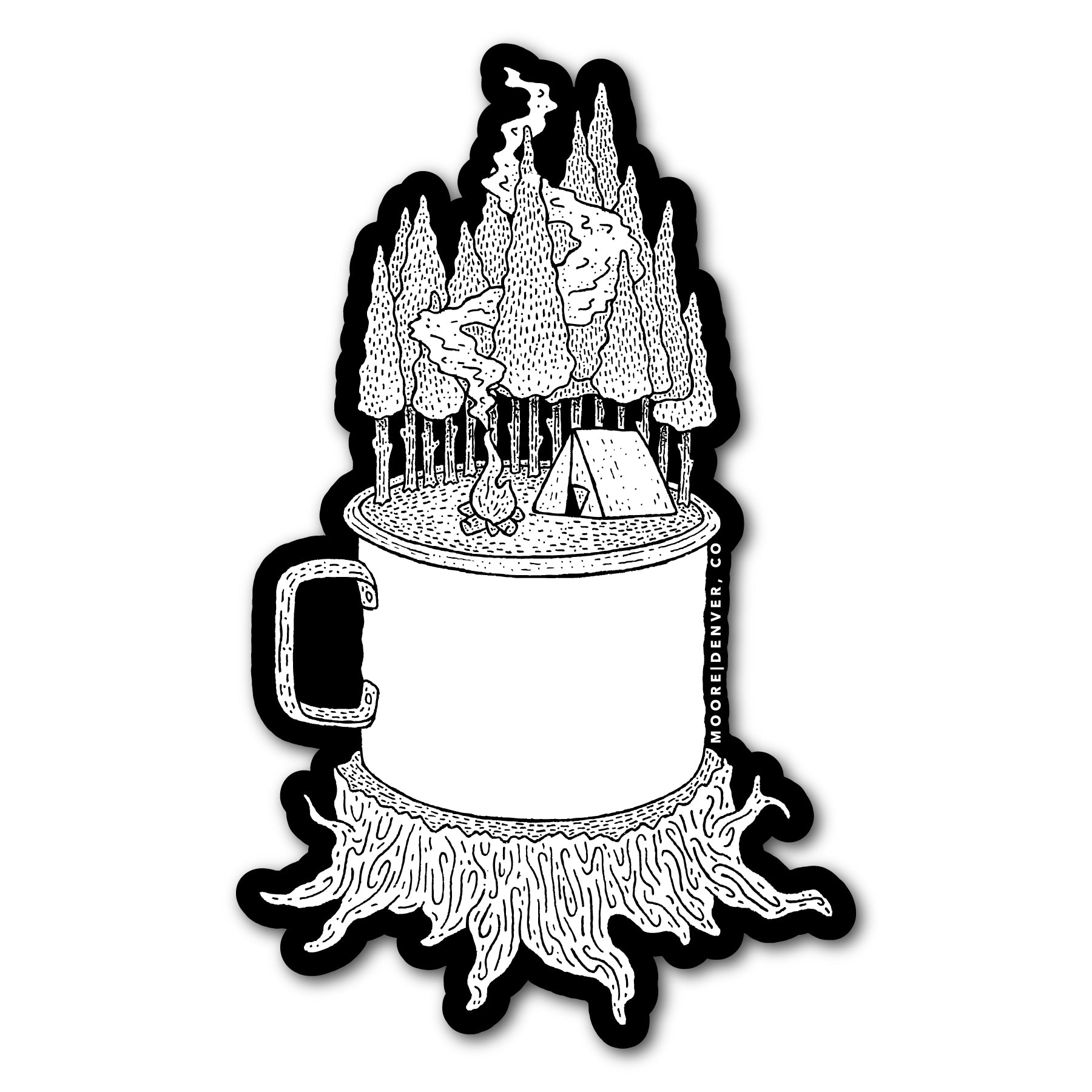 Camping Cup Sticker