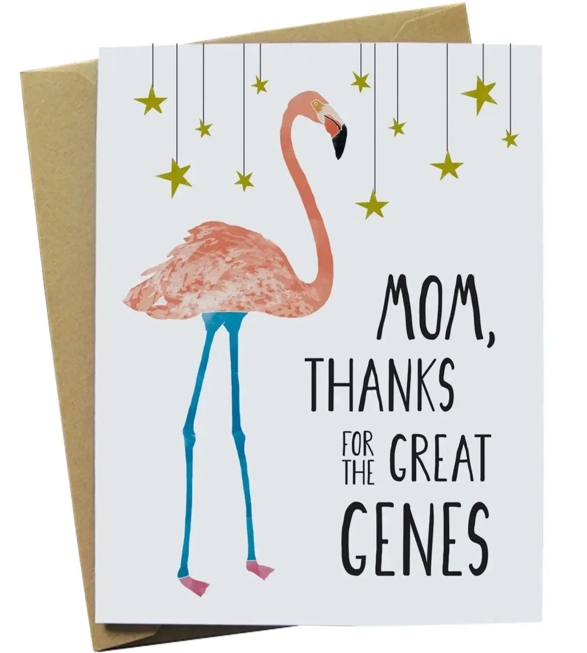 Flamingo Mother's Card