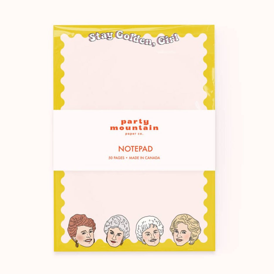 Stay Golden Girl Notepad