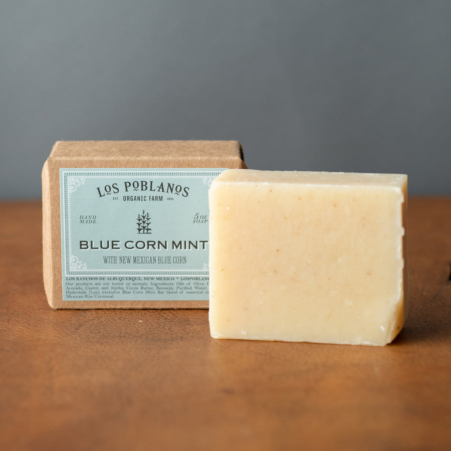 Los Poblanos Blue Corn Mint Bar Soap