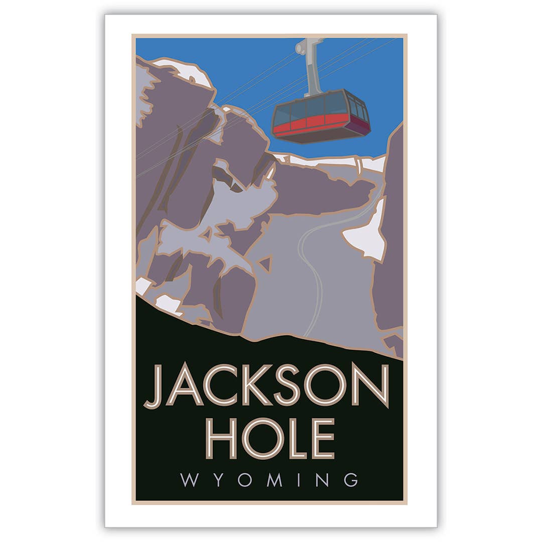 Jackson Hole Wyoming Tram Poster