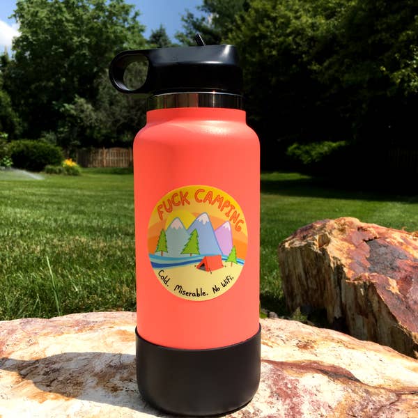 Camping Sucks Sticker