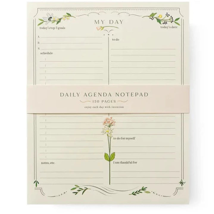 Daily Agenda Notepad