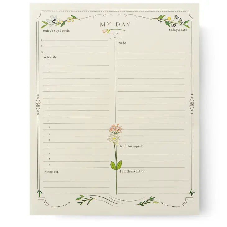 Daily Agenda Notepad