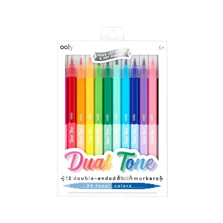 Dual Tone Double Ended Brush Markers