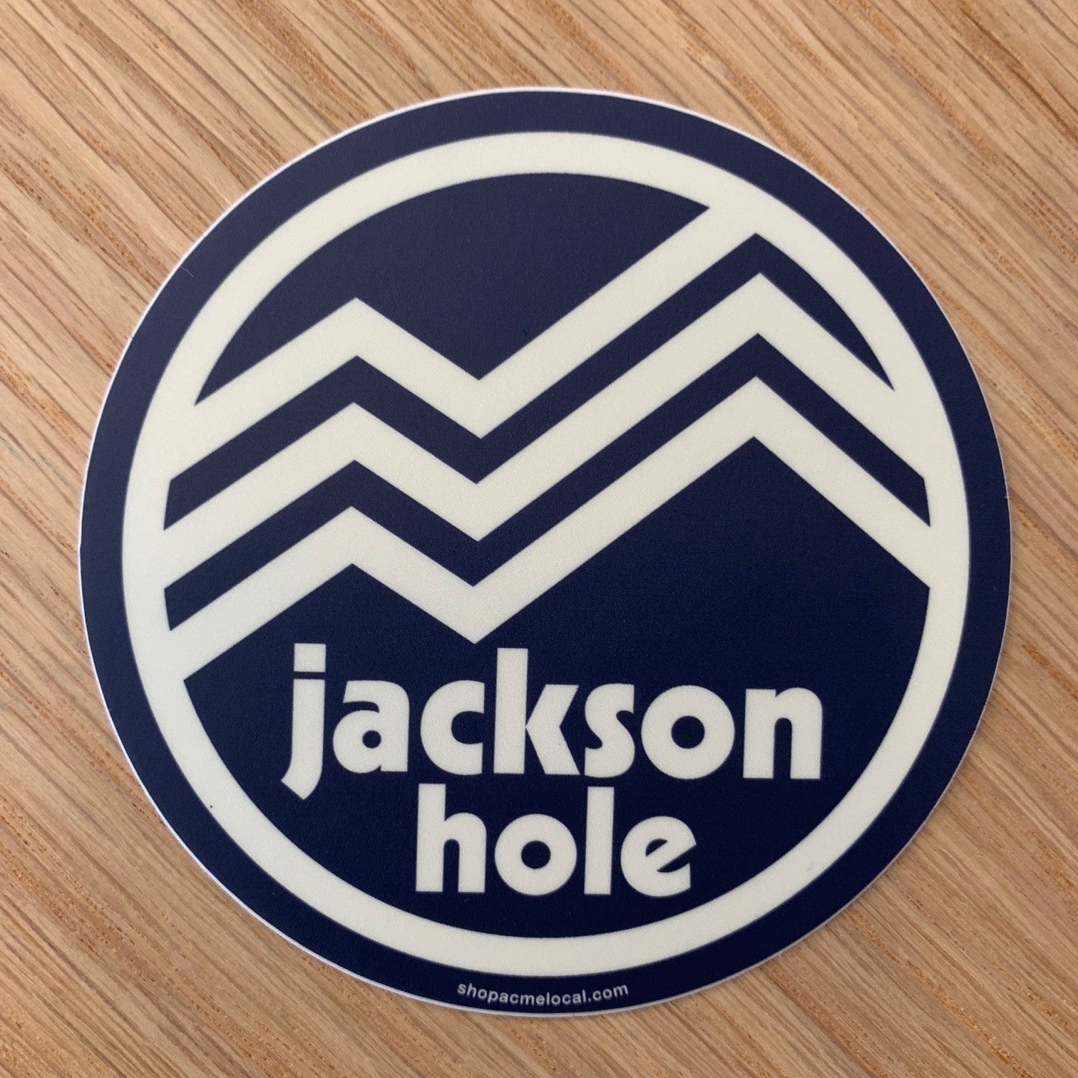 Blue and White Round