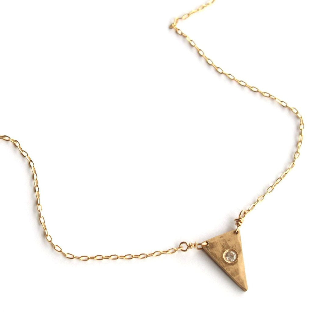 Sparkly Triangle Necklace