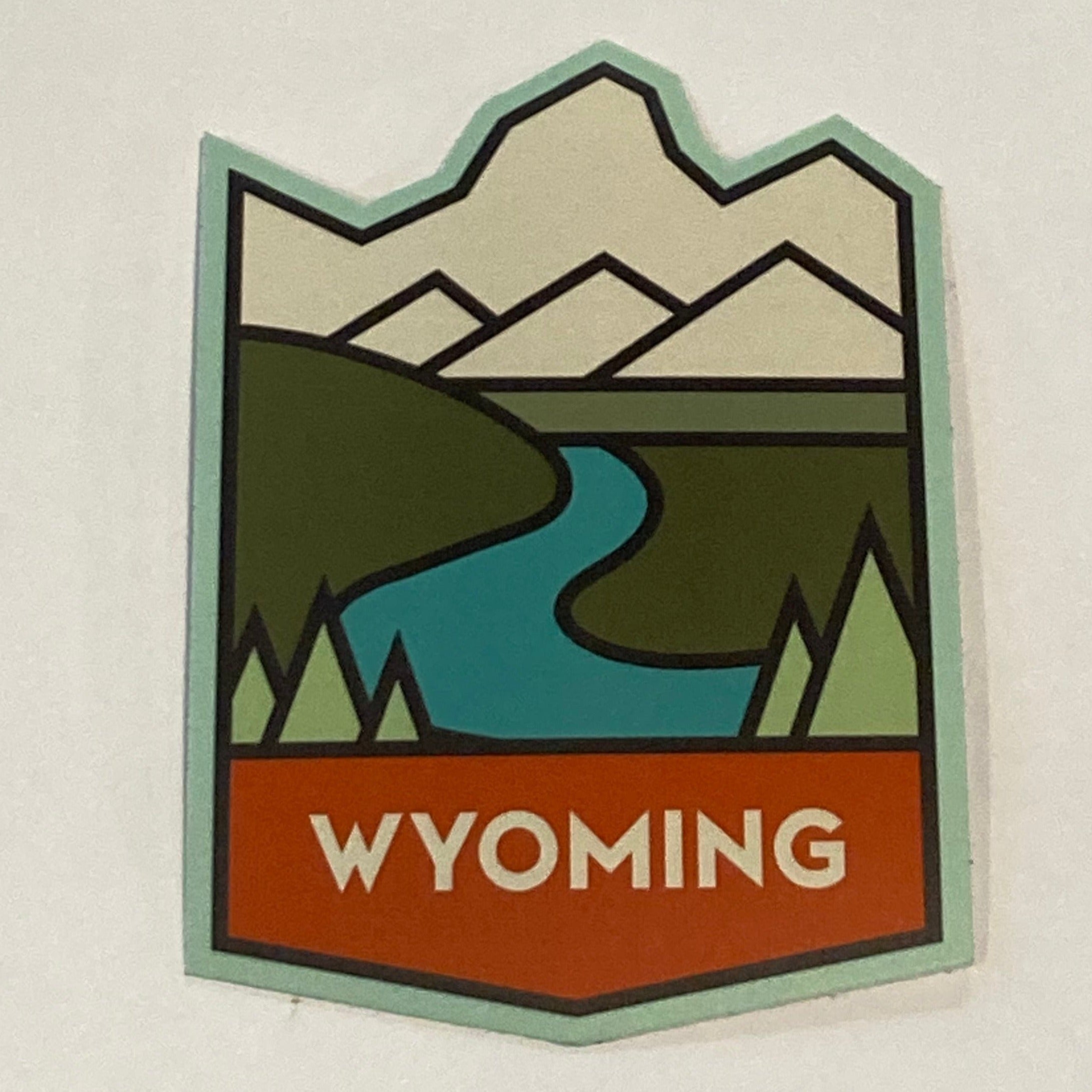 Retro Wyoming Snake River Sticker