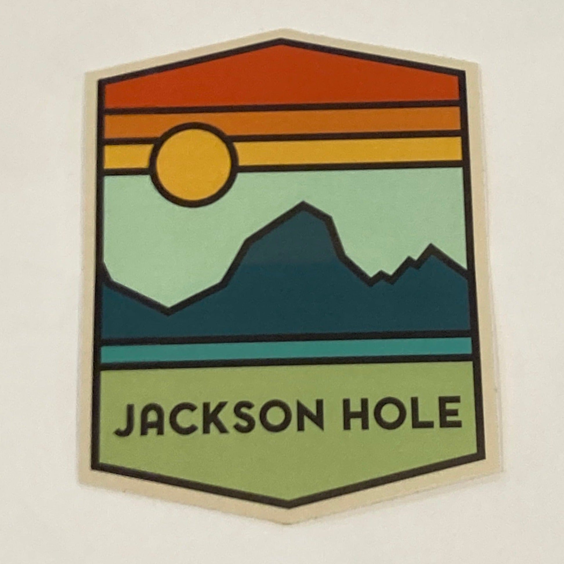 Jackson Hole Teton Sun Sticker