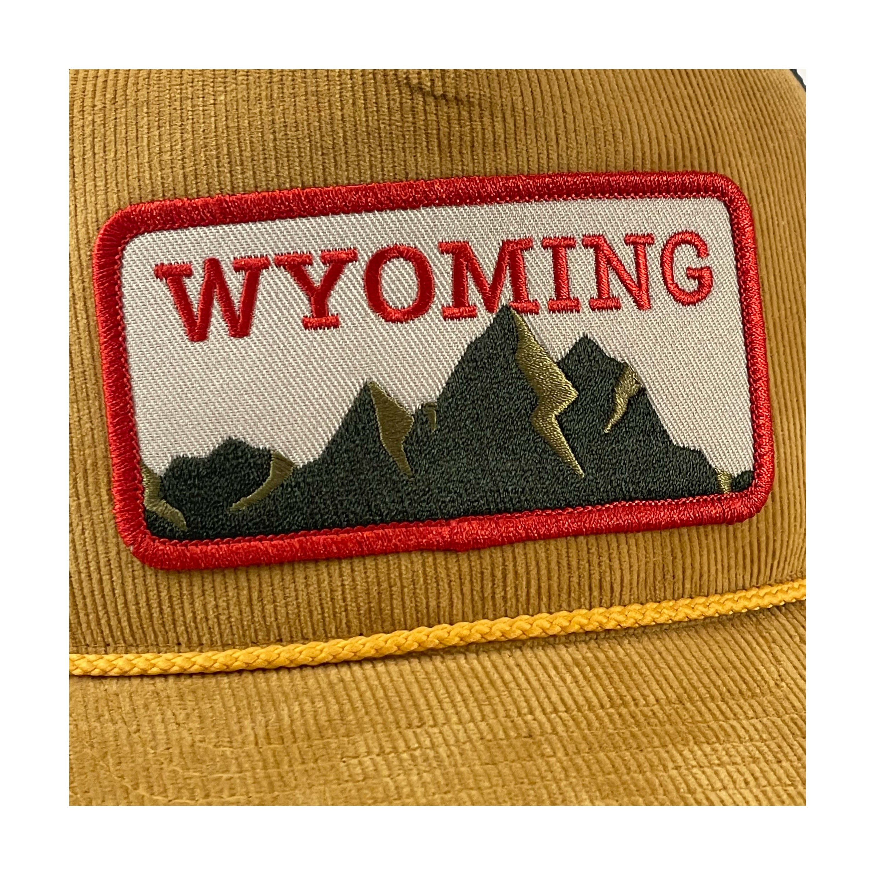 Mustard Wyoming Mountain Patch Hat