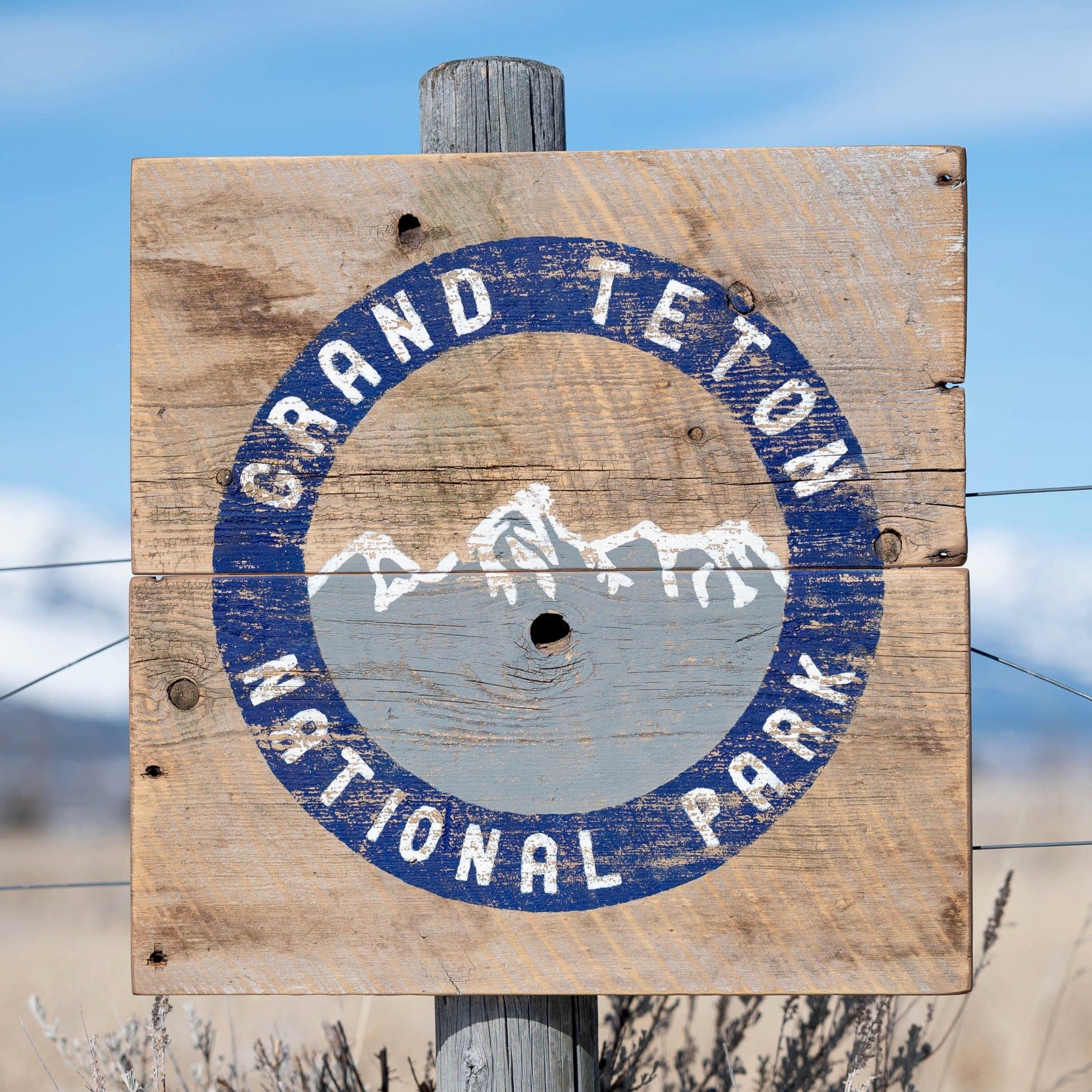 Grand Teton National Park Barnwood Sign