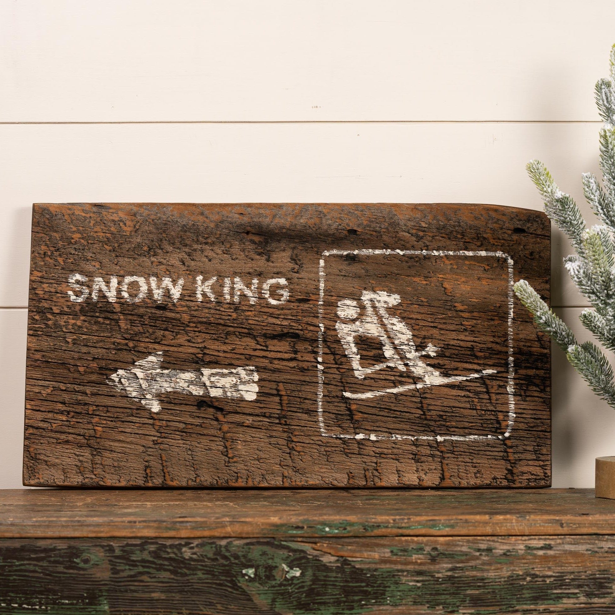 Snow King Barnwood Sign