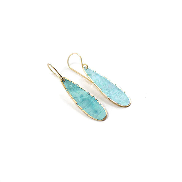 Patina Turquoise Drop Earrings