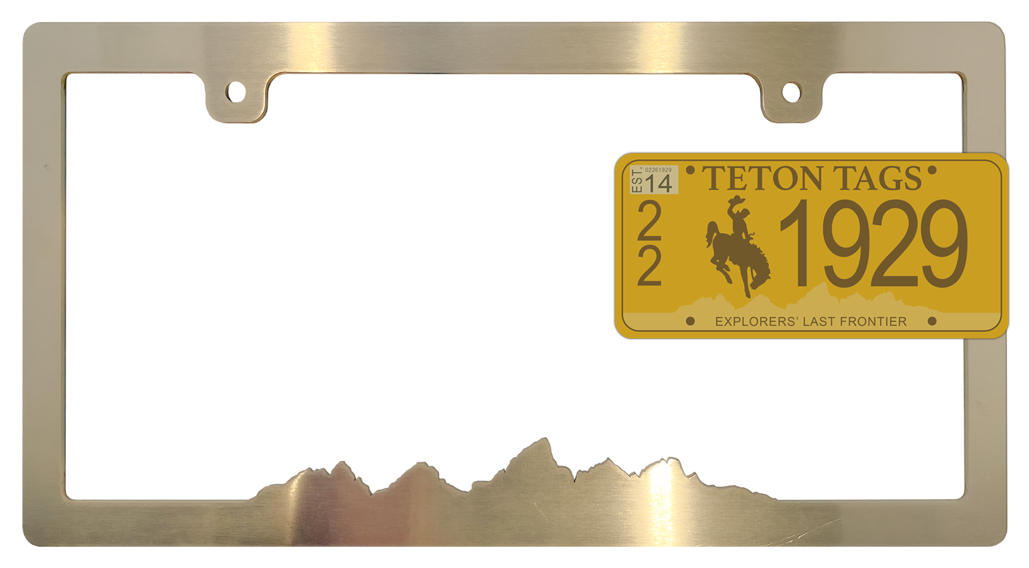 Teton License Plate Frame - Teton Range