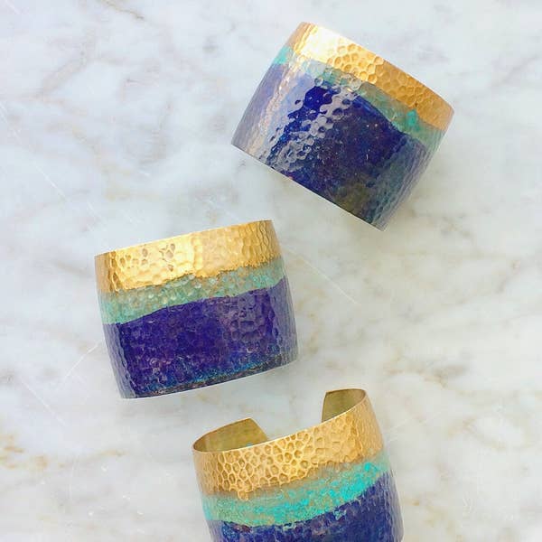 Painted Brass Issoria Cuff