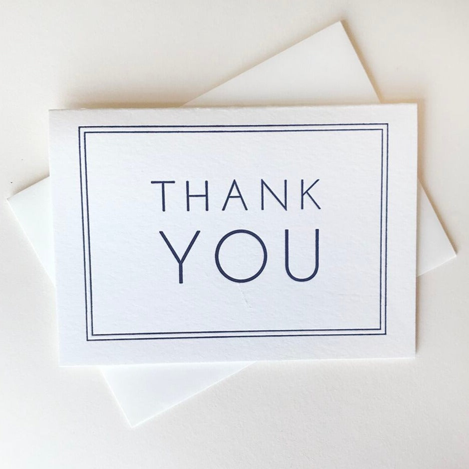 Thank You Navy Frame Boxed Set