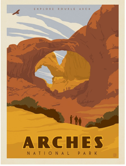 Arches National Park Print: Double Arch