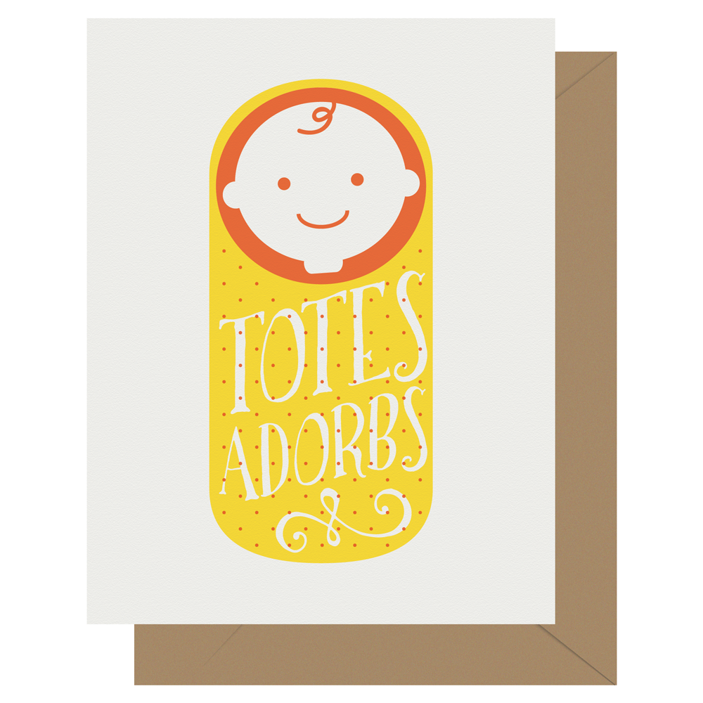 Totes Adorbs Baby Card