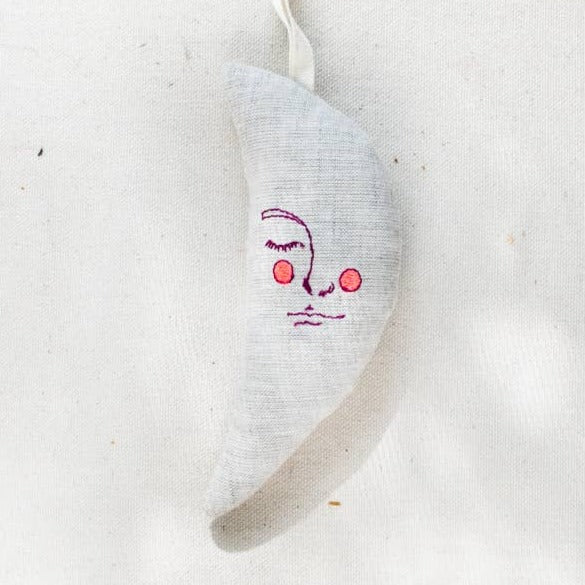 Moon Man - Lavender & Cotton filled Ornament