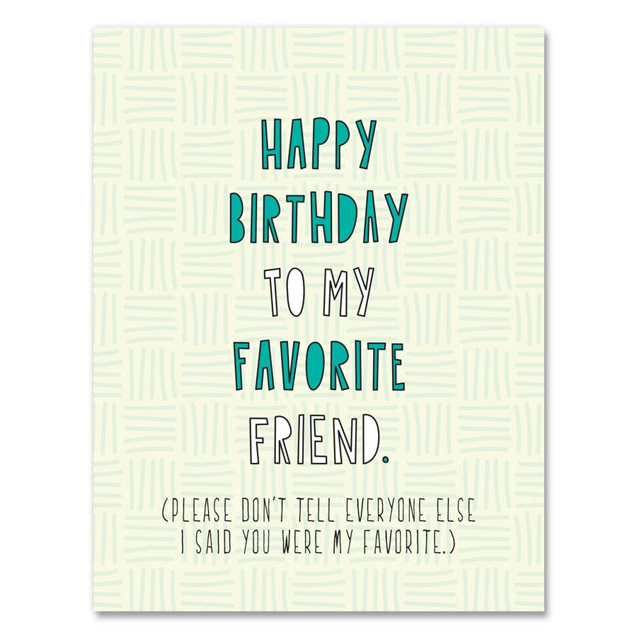 Favorite Friend Card