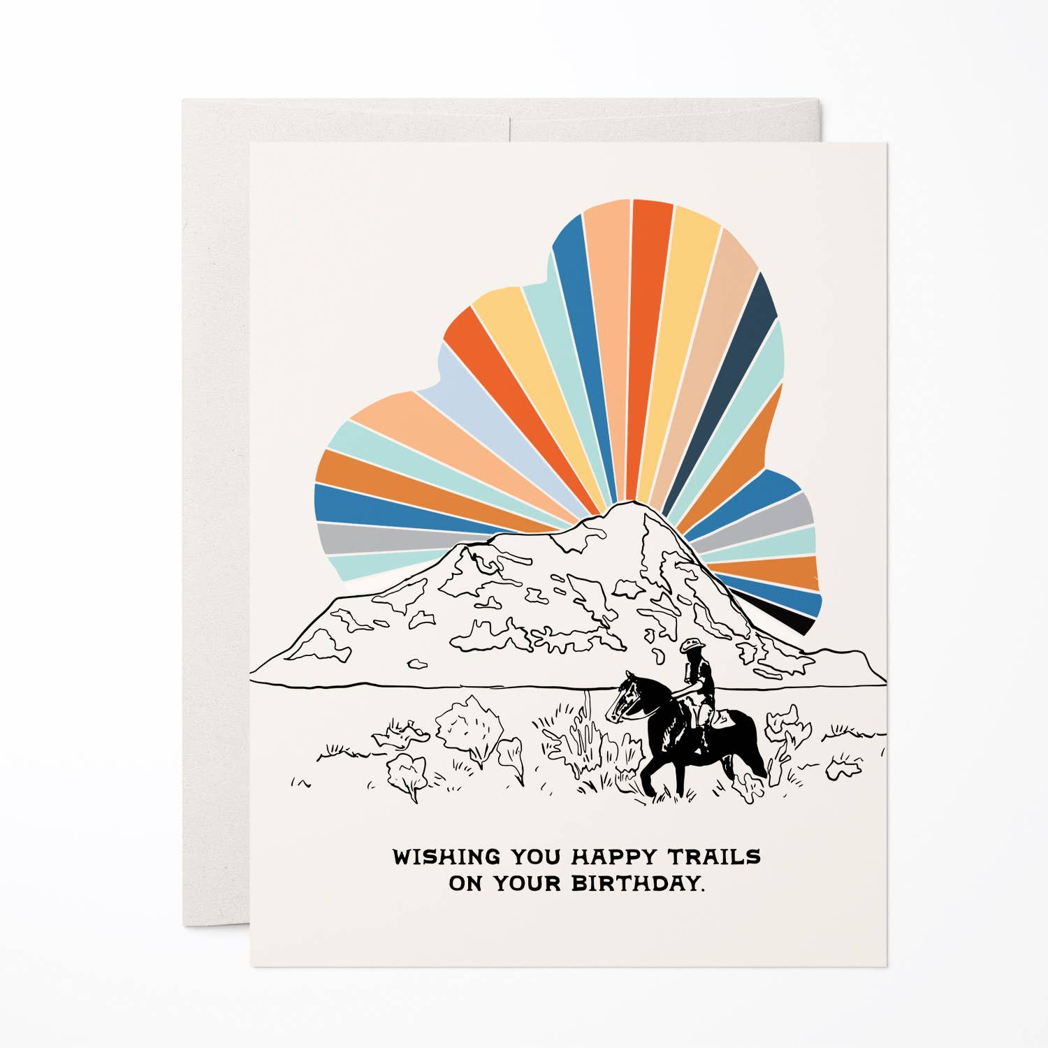 Cosmic Cowboy Birthday Greeting Card