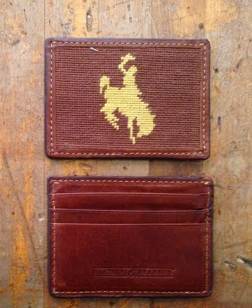 Wyoming Bronco Card Wallet