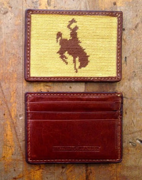Wyoming Bronco Card Wallet