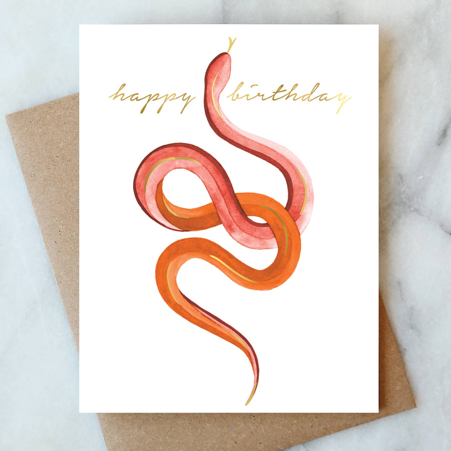 Snake Birthday Card