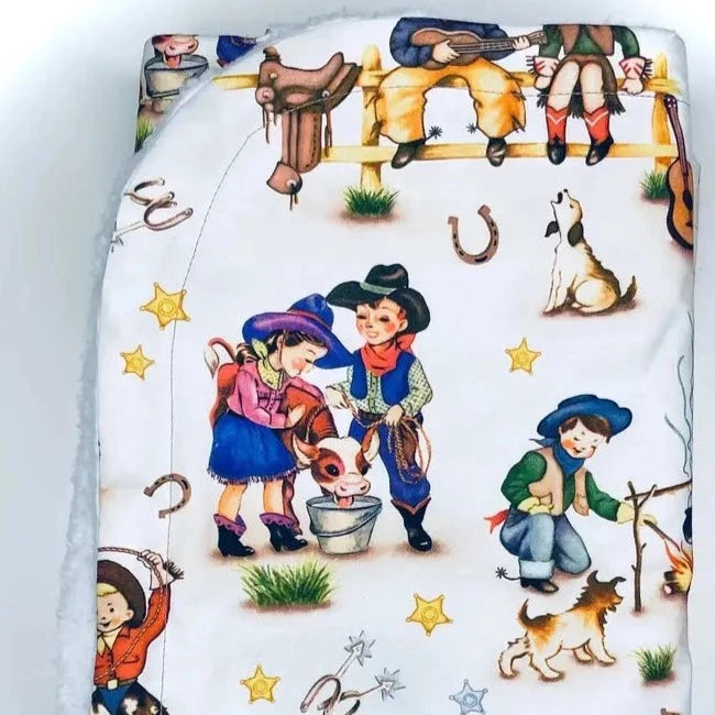 Cowboy Home on the Range Baby Blanket