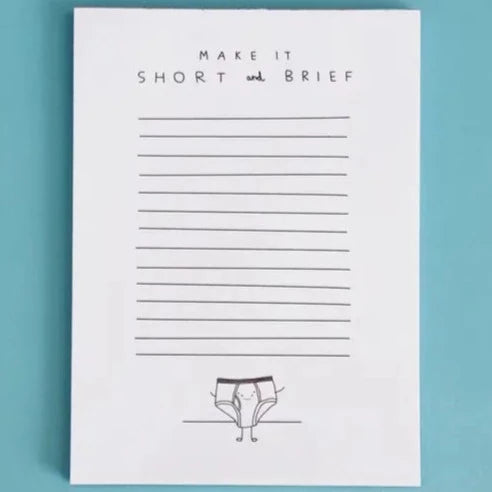 Short Brief Notepad