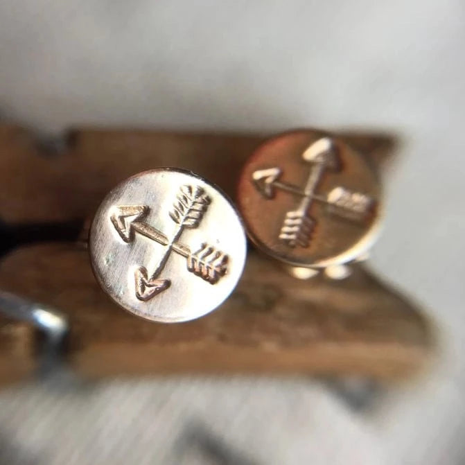 Crossed Arrow Stud Earrings