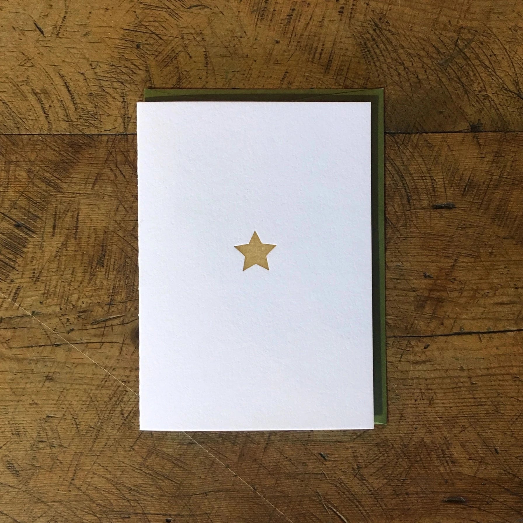 Gold Star Letterpress Notecard Set